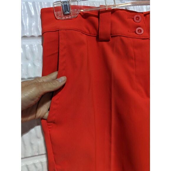 Nike Golf Women's 6 Orange Polyester Dri-Fit Shorts - Picture 3 of 8